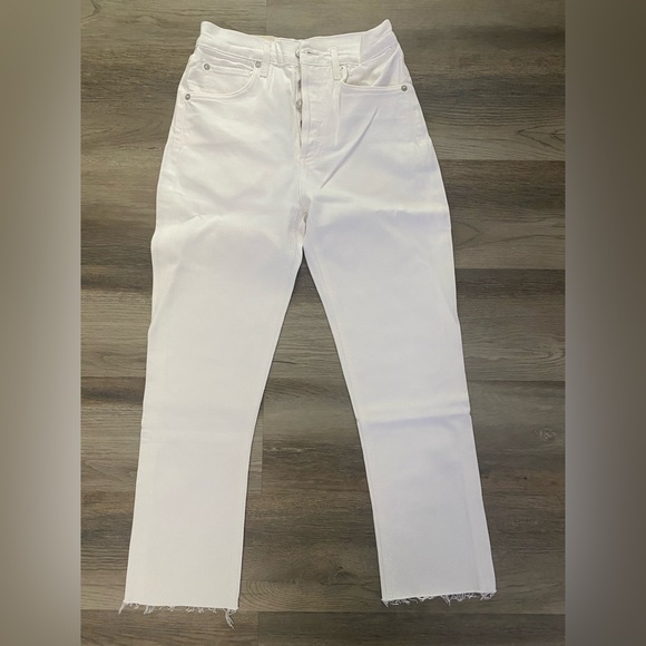 Agolde Riley High Rise Crop Jeans - Picture 2 of 9